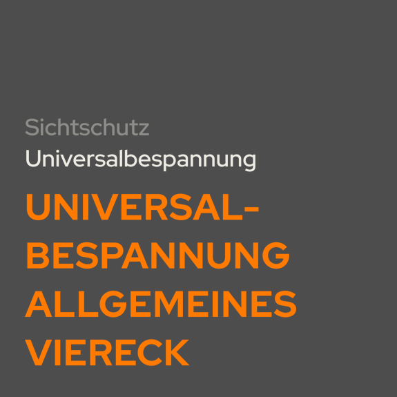Universalbespannung allgemeines Viereck