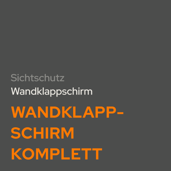 Wandklappschirm komplett