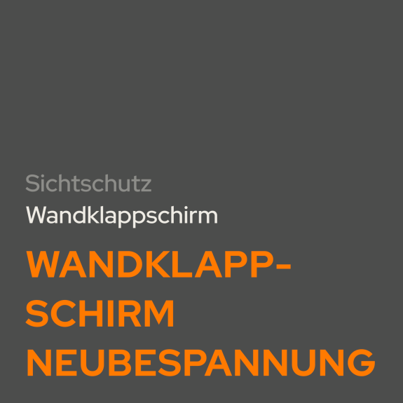 Wandklappschirm Neubespannung