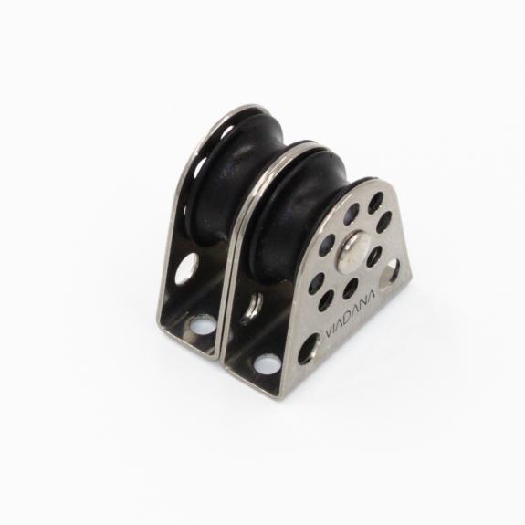 Bockrolle doppelt 22 mm