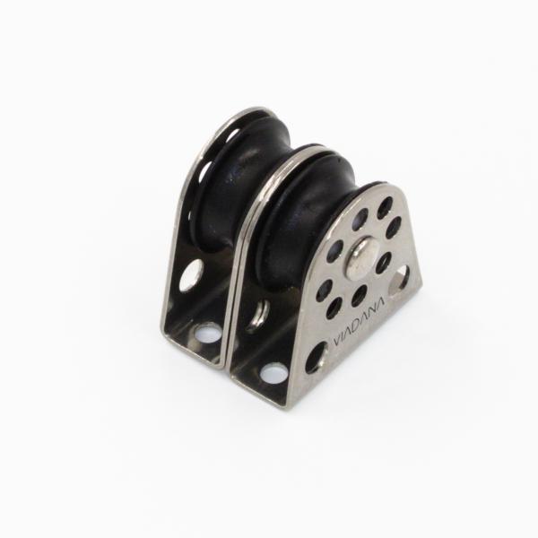 Bockrolle doppelt 22 mm